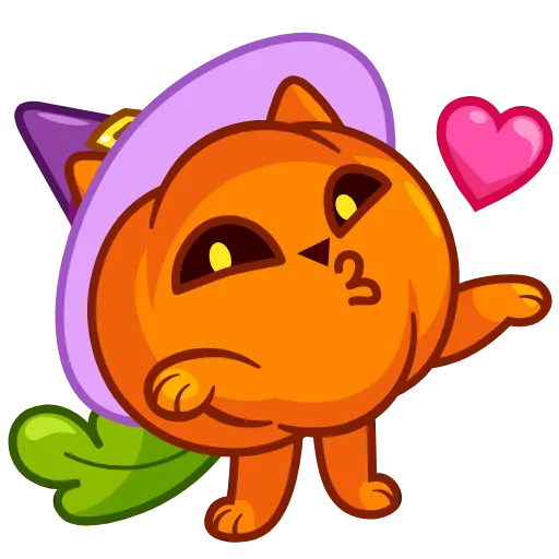 😘 Эмодзи «Pumpkin Cat» для Telegram