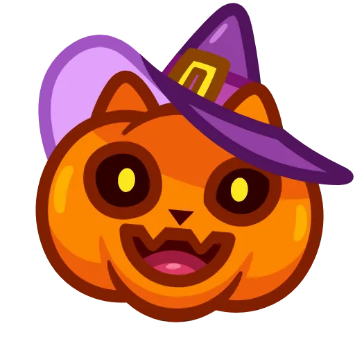 🎃 Эмодзи «Pumpkin Cat» для Telegram