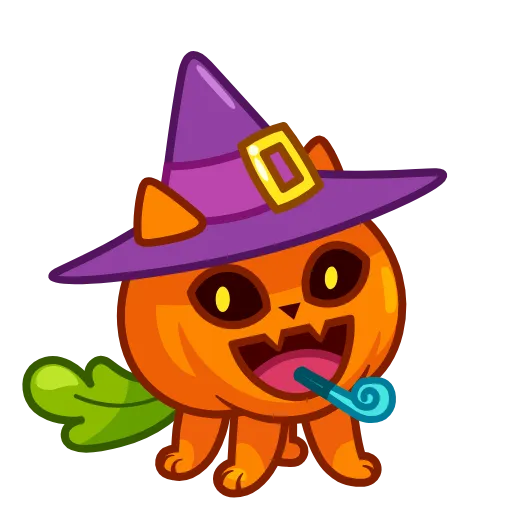 🥳 Эмодзи «Pumpkin Cat» для Telegram