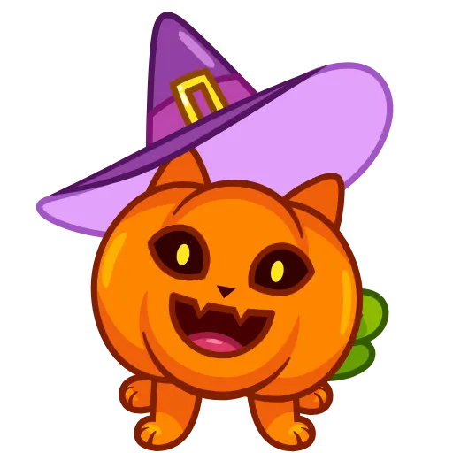 🎃 Эмодзи «Pumpkin Cat» для Telegram
