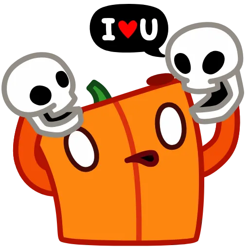 🎃 Эмодзи «Pumpkin Cube - квадратная тыква» для Telegram