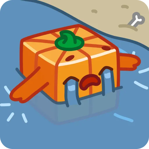 😭 Эмодзи «Pumpkin Cube - квадратная тыква» для Telegram