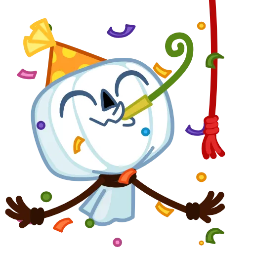 🥳 Эмодзи «Pumpkin Ghost» для Telegram