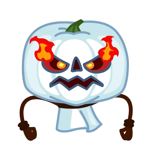 😡 Эмодзи «Pumpkin Ghost» для Telegram