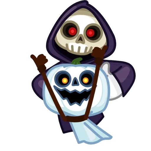 👻 Эмодзи «Pumpkin Ghost» для Telegram