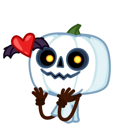 😘 Эмодзи «Pumpkin Ghost» для Telegram
