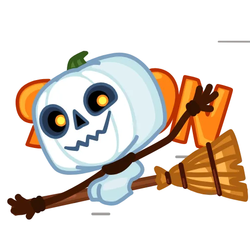 👻 Эмодзи «Pumpkin Ghost» для Telegram