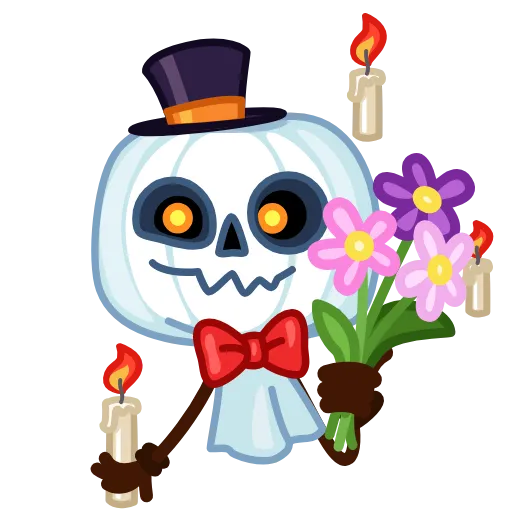 🎃 Эмодзи «Pumpkin Ghost» для Telegram