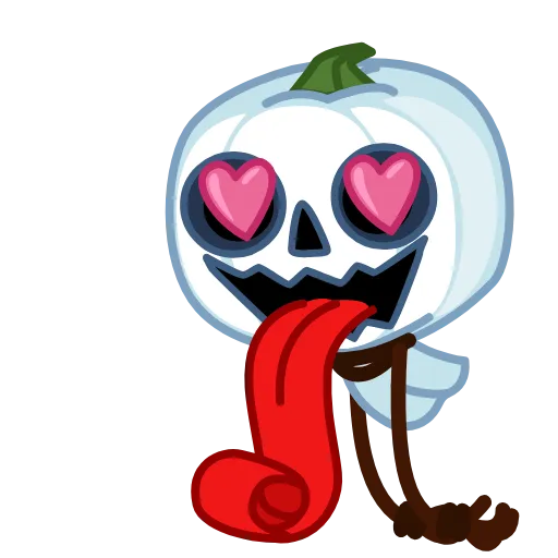 😍 Эмодзи «Pumpkin Ghost» для Telegram