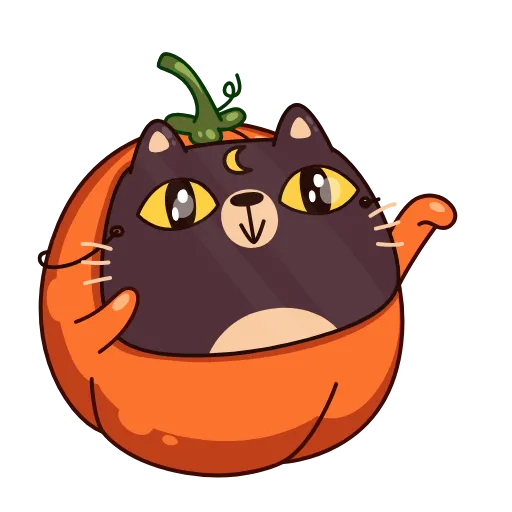 😼 Стикер «Animated Hallowen» для Telegram