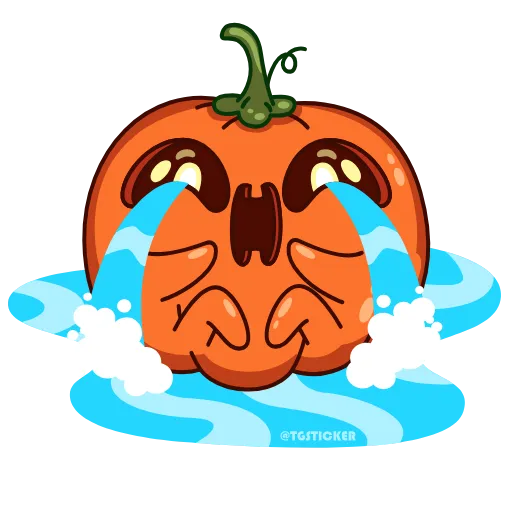 😭 Эмодзи «Pumpkin Jack» для Telegram