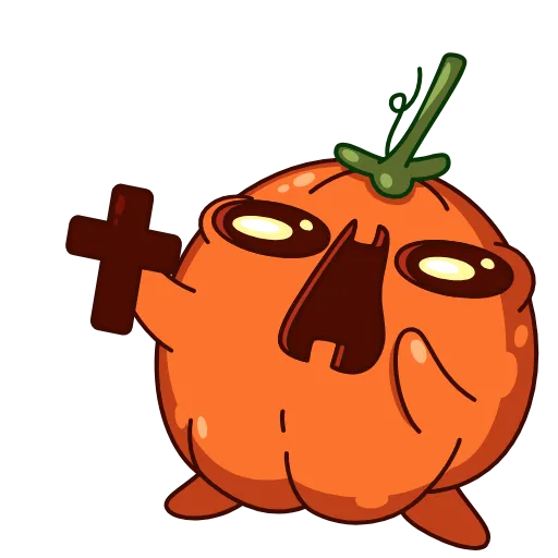 ☦ Эмодзи «Pumpkin Jack» для Telegram
