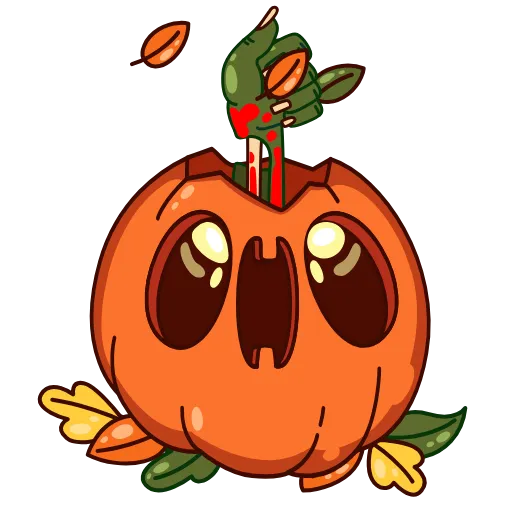 👍 Эмодзи «Pumpkin Jack» для Telegram