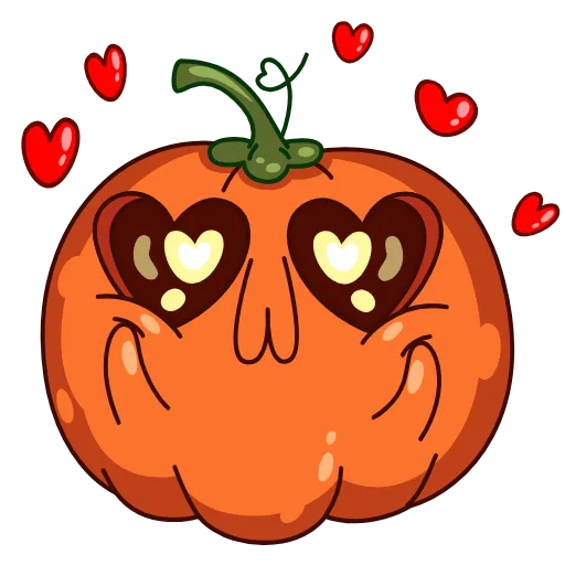 🥰 Стикер «Тыковка Джек» для Telegram
