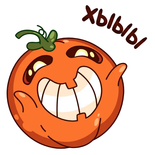 😁 Стикер «Тыковка Джек» для Telegram