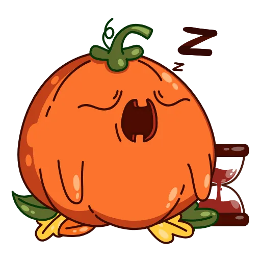 😴 Стикер «Тыковка Джек» для Telegram