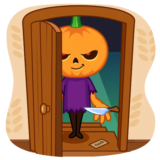 🍬 Эмодзи «Хеллоуинсая Тыква» для Telegram