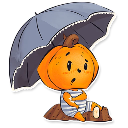 🏖 Стикер «Тыковка Памкинесса» для Telegram