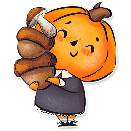 🌰 Стикер «Тыковка Памкинесса» для Telegram