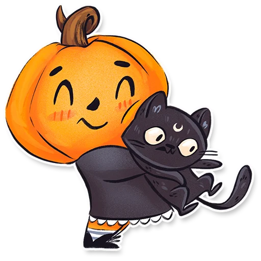 🐱 Стикер «Тыковка Памкинесса» для Telegram