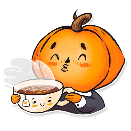 🍵 Стикер «Тыковка Памкинесса» для Telegram