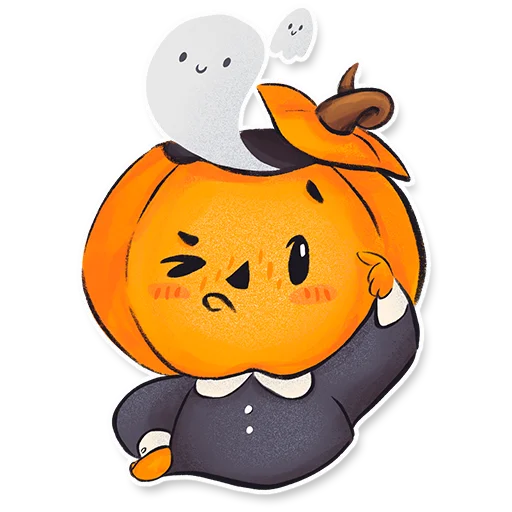👻 Стикер «Тыковка Памкинесса» для Telegram