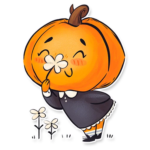 🌸 Стикер «Тыковка Памкинесса» для Telegram