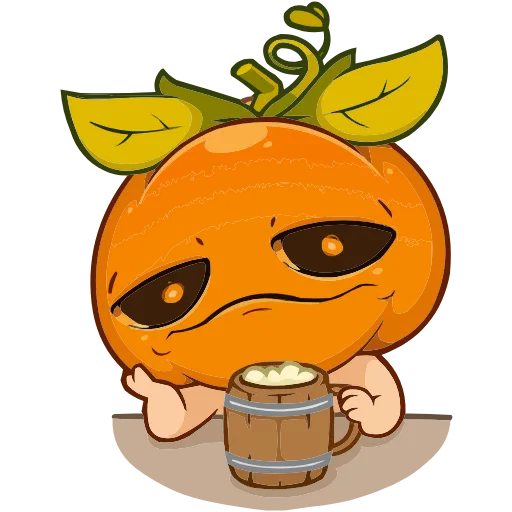 🍺 Эмодзи «Набор с Тыквычем к Хэллоуину из ВК в качестве» для Telegram