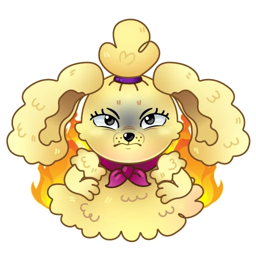 😡 Стикер «PuppyCorn» для Telegram