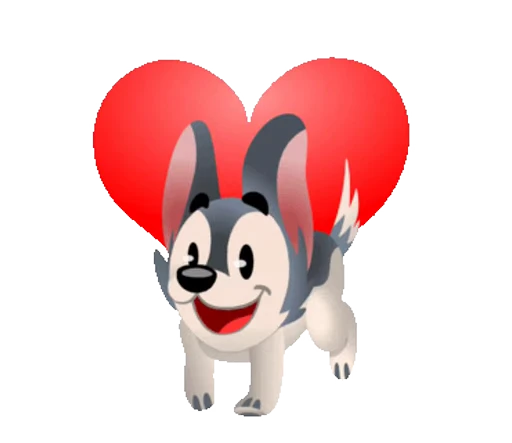 ❤️ Стикер «Puppy» для Telegram