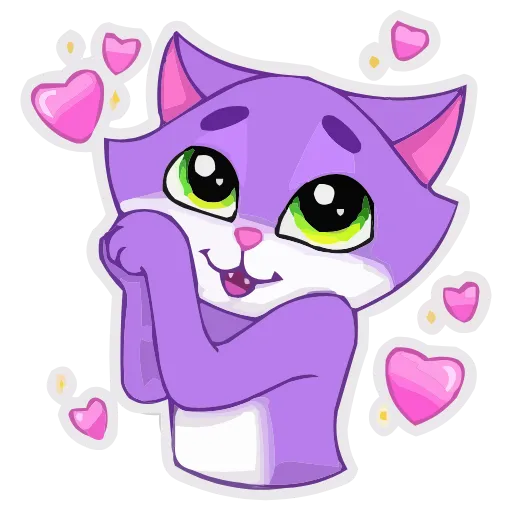Эмодзи Котик для Telegram — скачать