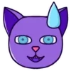 😅 Эмодзи «Purple Cat» для Telegram