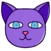 🙂 Эмодзи «Purple Cat» для Telegram
