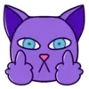 🖕 Эмодзи «Purple Cat» для Telegram