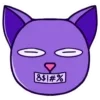 🤬 Эмодзи «Purple Cat» для Telegram