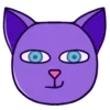 😏 Эмодзи «Purple Cat» для Telegram