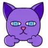 👉 Эмодзи «Purple Cat» для Telegram