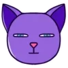😑 Эмодзи «Purple Cat» для Telegram