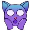 😱 Эмодзи «Purple Cat» для Telegram