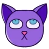 🙄 Эмодзи «Purple Cat» для Telegram