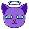😇 Эмодзи «Purple Cat» для Telegram