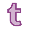 💜 Эмодзи «Purple Sable - фильтровые иконки, буквы» для Telegram