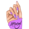 💄 Эмодзи «Purple Lady - фиолетовые буквы» для Telegram