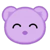 😊 Эмодзи «ˋʚ 𝑝𝑢𝑟𝑝𝑙𝑒 𝑏𝑒𝑎𝑟» для Telegram
