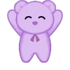 😊 Эмодзи «ˋʚ 𝑝𝑢𝑟𝑝𝑙𝑒 𝑏𝑒𝑎𝑟» для Telegram