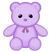 😊 Эмодзи «ˋʚ 𝑝𝑢𝑟𝑝𝑙𝑒 𝑏𝑒𝑎𝑟» для Telegram