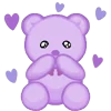 😊 Эмодзи «ˋʚ 𝑝𝑢𝑟𝑝𝑙𝑒 𝑏𝑒𝑎𝑟» для Telegram