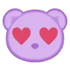 😊 Эмодзи «ˋʚ 𝑝𝑢𝑟𝑝𝑙𝑒 𝑏𝑒𝑎𝑟» для Telegram