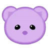 😊 Эмодзи «ˋʚ 𝑝𝑢𝑟𝑝𝑙𝑒 𝑏𝑒𝑎𝑟» для Telegram