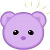 😊 Эмодзи «ˋʚ 𝑝𝑢𝑟𝑝𝑙𝑒 𝑏𝑒𝑎𝑟» для Telegram